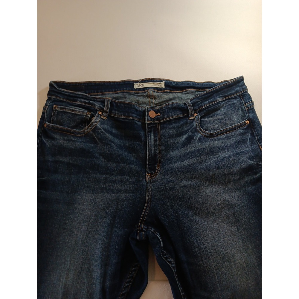 BKE Payton Universal Fit Mid Rise Ankle Leg Jeans Medium Wash Stretch 38  (3013)